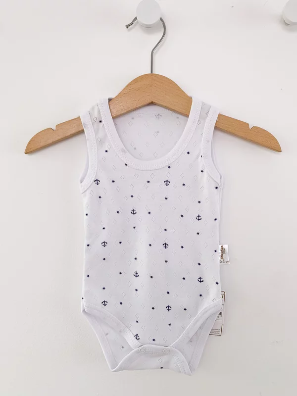Body bebelus - alb cu negru picture - 3