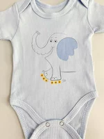 Body bebelus - bleu cu elefantel picture - 2