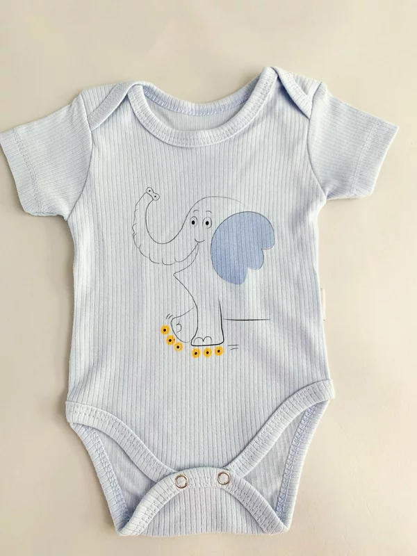 Body bebelus - bleu cu elefantel picture - 4