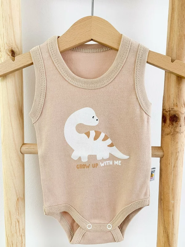 Body bebelus - crem cu dinozaur picture - 3