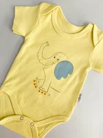 Body bebelus - galben cu elefantel picture - 3