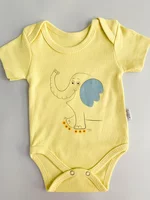 Body bebelus - galben cu elefantel picture - 4