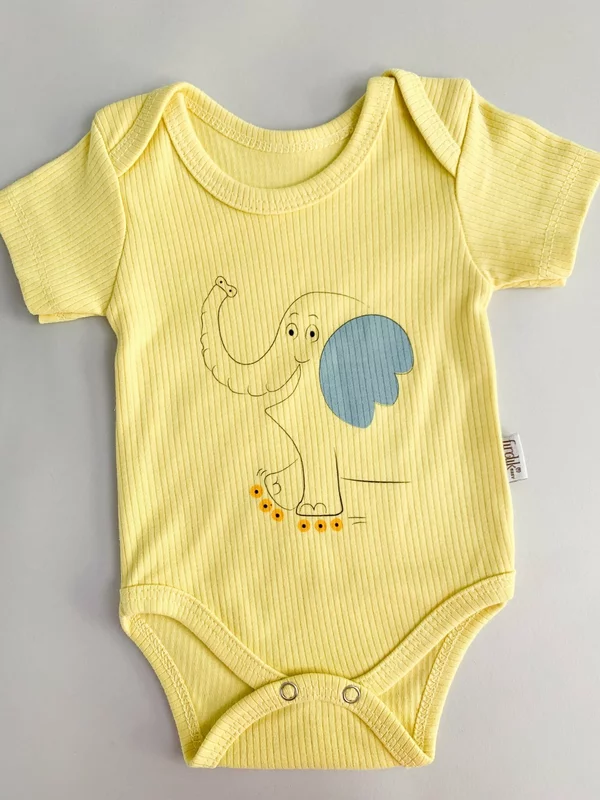 Body bebelus - galben cu elefantel picture - 4