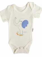 Body bebelus - ivoire cu elefantel picture - 1