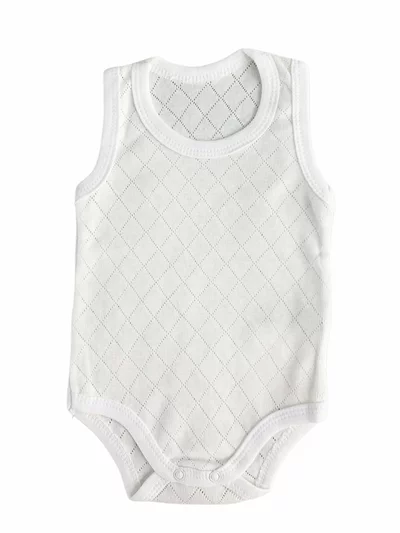 Body bebelus maieu - alb