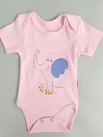 Body bebelus - roz cu elefantel picture - 2