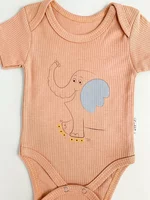 Body bebelus - roz somon cu elefantel picture - 3