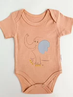 Body bebelus - roz somon cu elefantel picture - 4