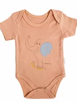 Body bebelus - roz somon cu elefantel picture - 1