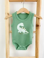 Body bebelus - verde cu dinozaur picture - 1