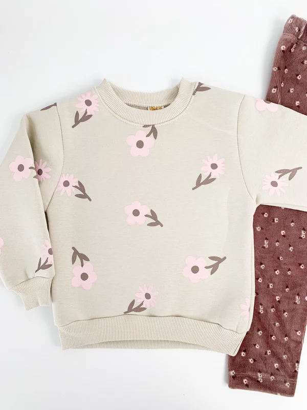 Compleu Dariana 2 piese - bej maro picture - 2