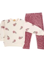 Compleu Dariana 2 piese - crem visiniu picture - 1