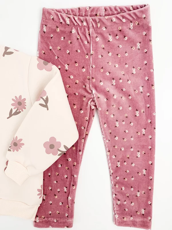 Compleu Dariana 2 piese - crem visiniu picture - 3