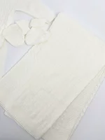 Compleu tricotat  bebelus 5 piese - alb picture - 6