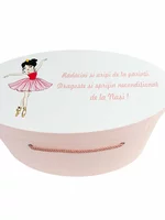 Cufar botez roz pal cu balerina picture - 1