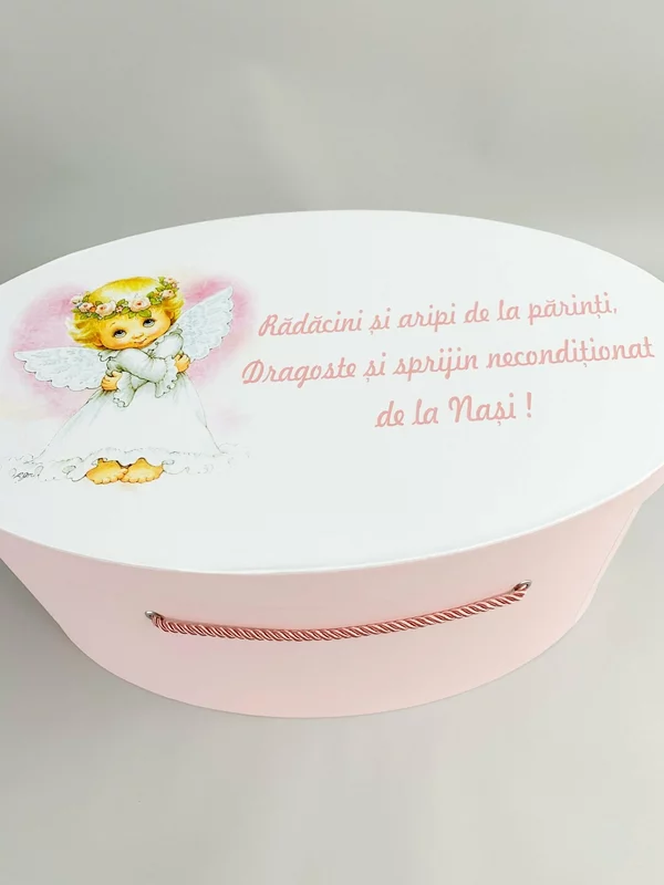 Cufar botez roz pal cu ingeras picture - 2