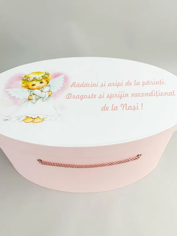 Cufar botez roz pal cu ingeras picture - 3