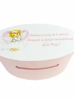 Cufar botez roz pal cu ingeras picture - 1