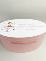 Cufar roz pudra cu balerina picture - 3