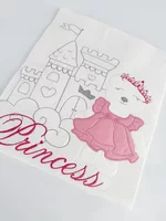 Patura bebelus bumbac cu printesa picture - 2