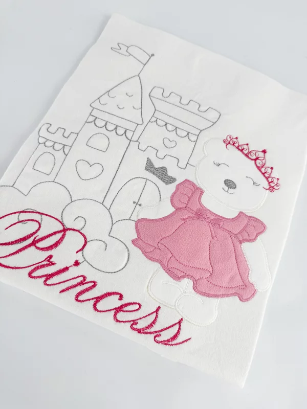 Patura bebelus bumbac cu printesa picture - 2