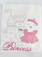 Patura bebelus bumbac cu printesa picture - 1