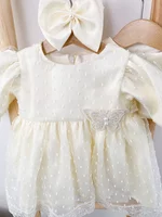 Rochie botez fetita Catinca picture - 4