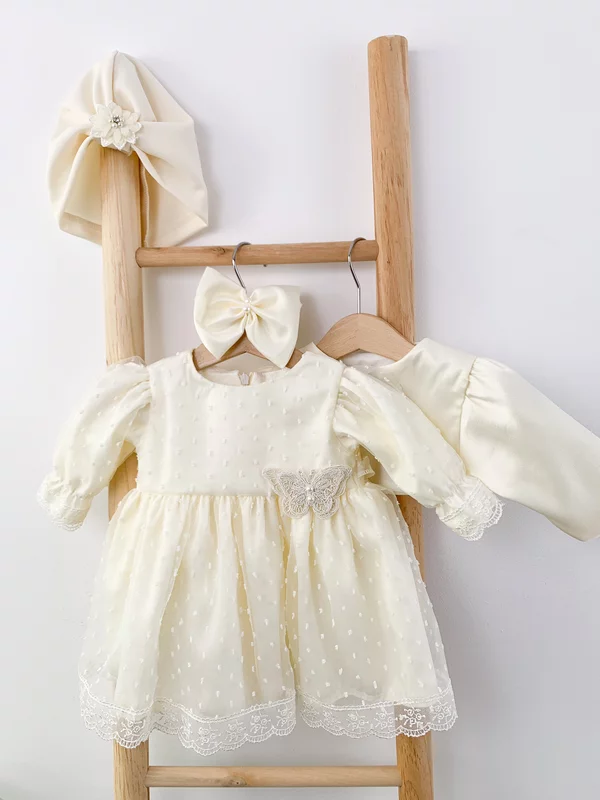 Rochie botez fetita Catinca picture - 6