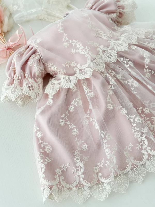 Rochie botez fetita Cora picture - 4