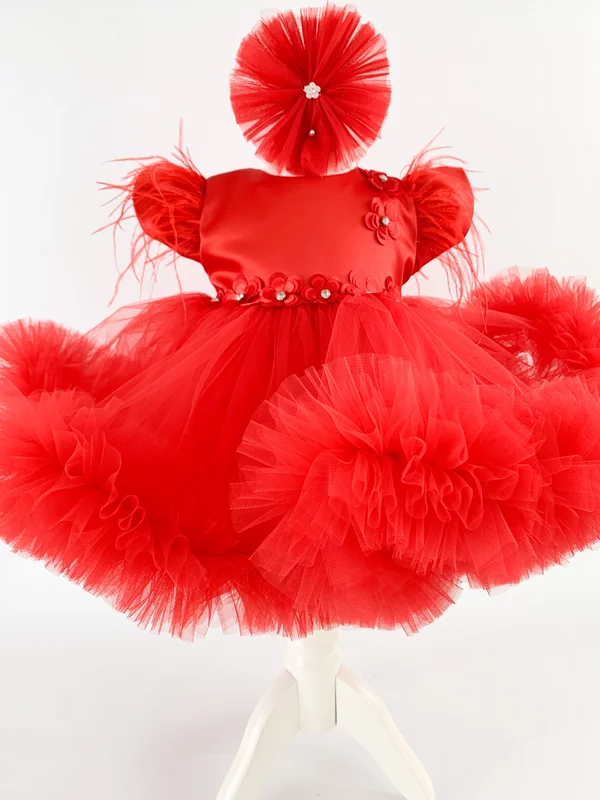Rochie botez fetita Daciana picture - 4
