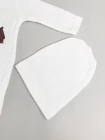 Salopeta baiat alba cu ursuleti - 2 piese picture - 3