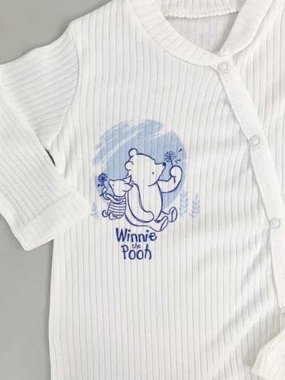 Salopeta baiat alba Winnie the Pooh