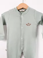 Salopeta baiat verde logo mini love picture - 2