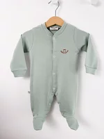 Salopeta baiat verde logo mini love picture - 1