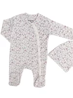 Salopeta fetita alba cu flori picture - 4