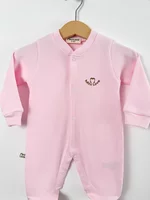 Salopeta fetita roz logo mini love picture - 2