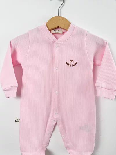 Salopeta fetita roz logo mini love