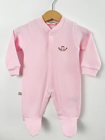 Salopeta fetita roz logo mini love