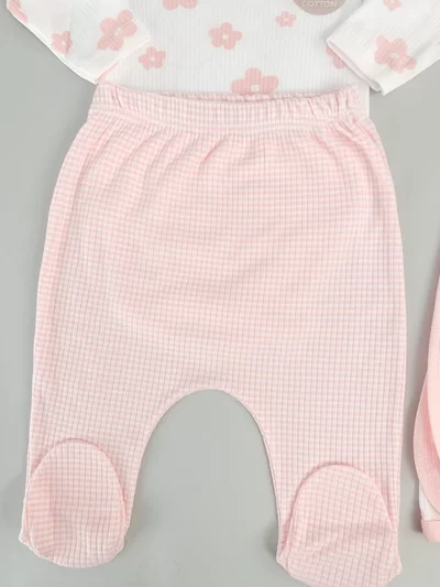 Salopeta fetite alba cu paturica - 4 piese