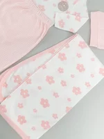 Salopeta fetite alba cu paturica - 4 piese picture - 3