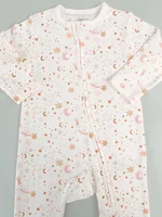 Salopeta fetite alba cu stelute picture - 2