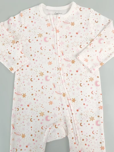 Salopeta fetite alba cu stelute