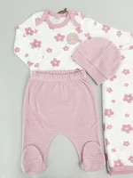 Salopeta fetite cu paturica si caciulita - 4 piese picture - 3