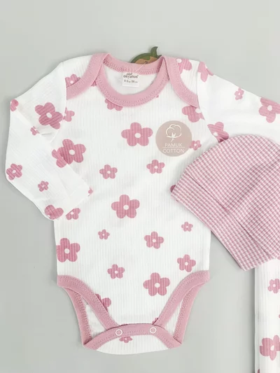 Salopeta fetite cu paturica si caciulita - 4 piese