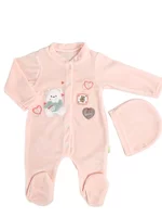 Salopeta fetite pufoasa cu ursulet picture - 1