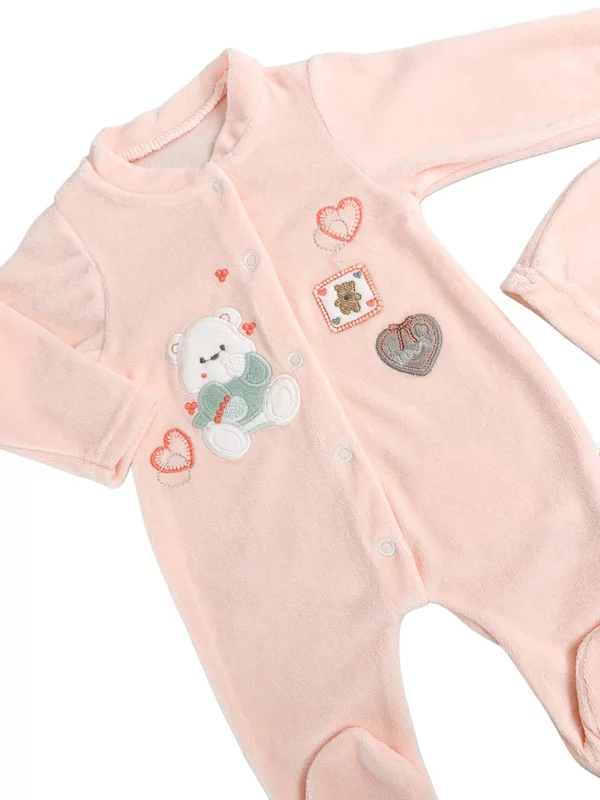 Salopeta fetite pufoasa cu ursulet picture - 2