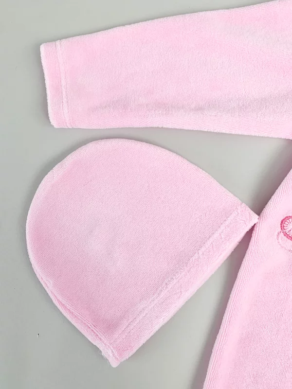 Salopeta fetite roz cu ursulet picture - 3