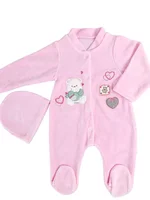 Salopeta fetite roz cu ursulet picture - 1