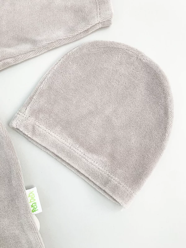 Salopeta maro pufoasa baiat cu catelus si iepuras picture - 5