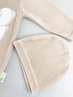 Salopeta maro pufoasa baiat cu ursulet picture - 4